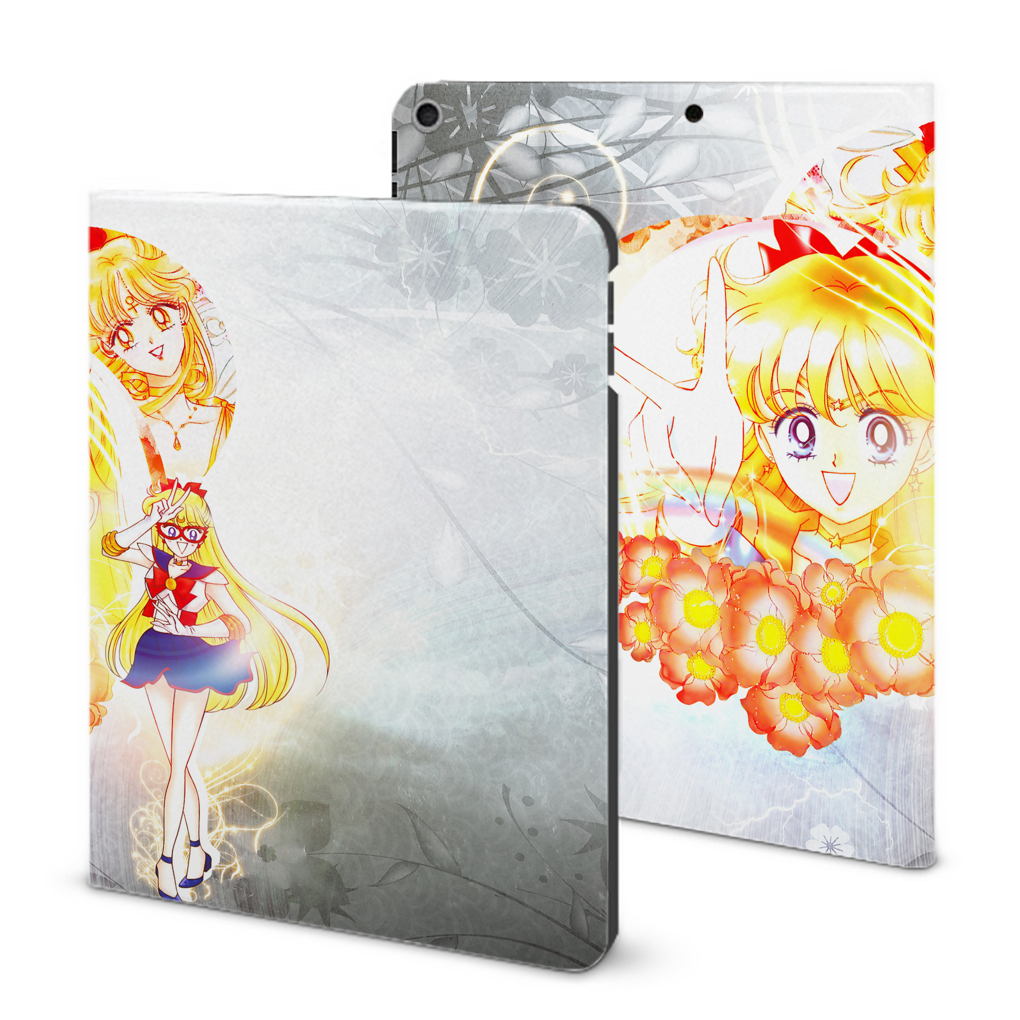 （画像用） 美少女戦士セーラームーン Sailor Moon IPad ケース ブック型 PUレザー TPU 耐衝撃 軽量 薄型 ペン収納なし 全面保護 IPad 各モデル対応
